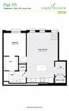 Flat 111 Floorplan Flat 111 Floorplan at Verde Pointe